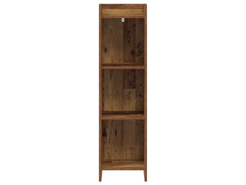  Bibliothèque, armoire à livres bois ancien 30 x 30 x 111 cm bois d'ingénierie  - Conforama D