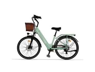 Vélo électrique de ville cysum x-city, 250 w, batterie 48 v 10.4 ah, vert