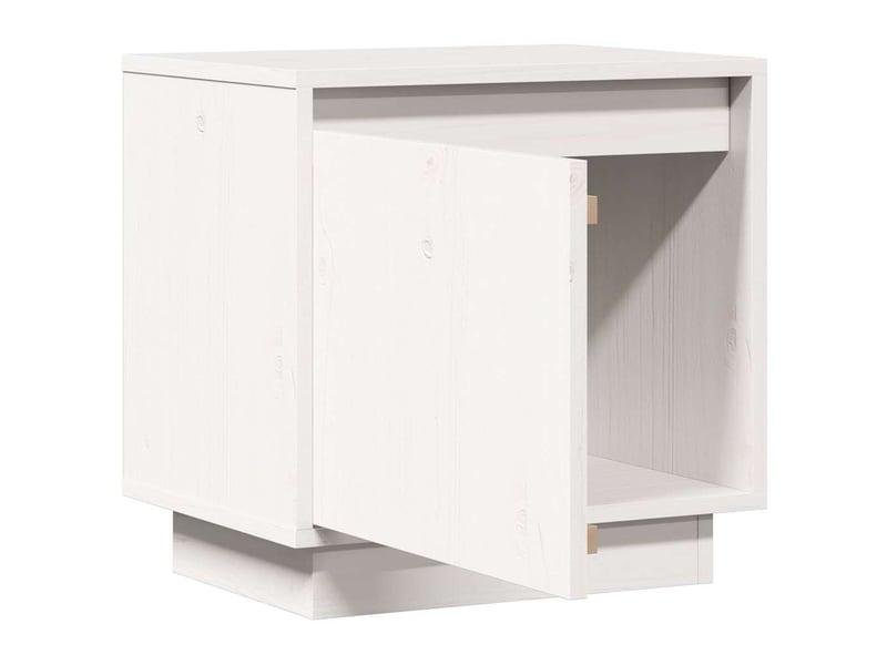 Table de chevet - cabinet de chevet - table de nuit blanc 40x30x40 cm bois de pin solide - Conforama D