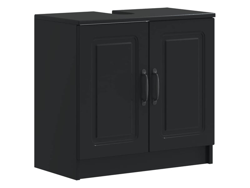  Ensemble de meuble de salle de bain 3 pièces utrecht noir cf63522  - Conforama D