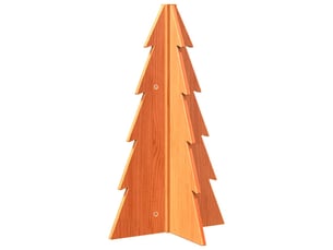 Arbre de noël, sapin de noël en bois pour décoration 69,5cm bois de pin massif