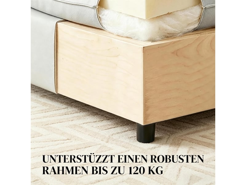  Pouf repose-pieds carré en tissu gris 75 x 75 x 40 cm T5828P556329 - Conforama E