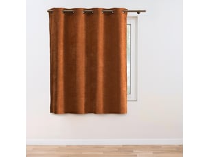 Rideau en velours chenille cosi 140x180cm terracotta