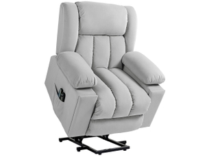 Fauteuil relax électrique  <strong>BEAOK</strong> Velours gris