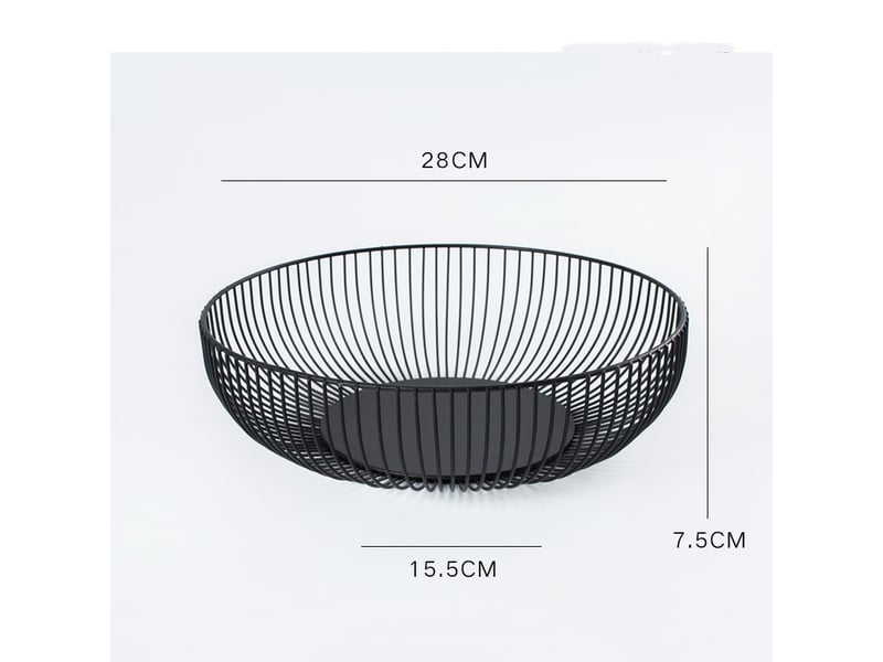 Corbeille à fruits de grande capacité décoration scandinave 28cm - Conforama B