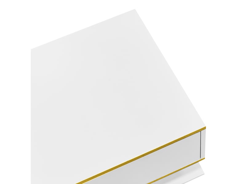 Table basse 100x50x40 cm coloris blanc ORGL4390W - Conforama A