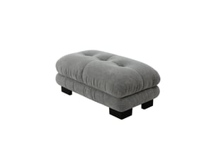 Pouf / repose pied gris