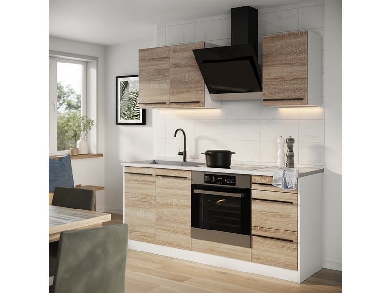  Vicco cuisine, sonomablanc, 180cm sans pt  - Conforama C