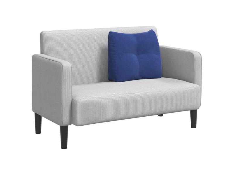 Coussin de dos, coussin de dossier bleu police 60 x 24 x 50 cm velours cf54570 - Conforama C