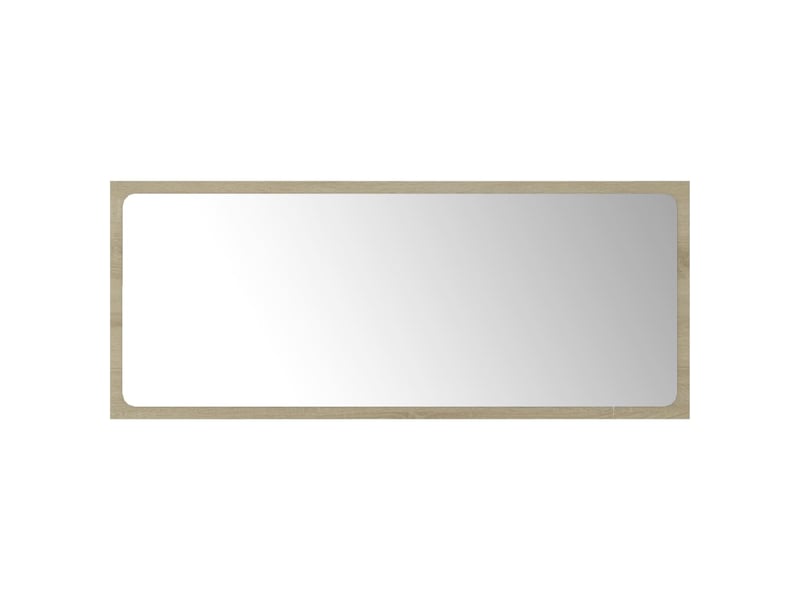  Miroir salle de bain chêne sonoma 90x1,5x37 cm aggloméré  - Conforama A