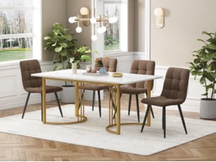Ensemble table rectangulaire  4 chaise(s)  <strong>LEYTN</strong> <strong></strong> 
