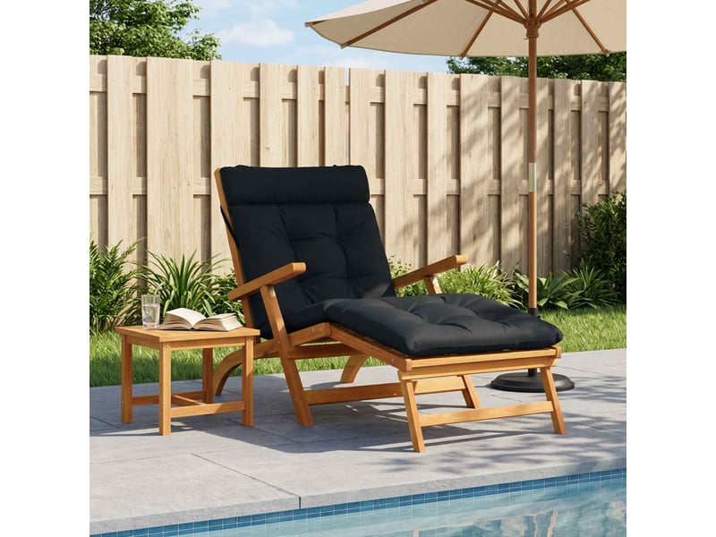 Coussin de transat, coussin pour bain de soleil vianen 100 % polyester bleu foncé cf56290 - Conforama B