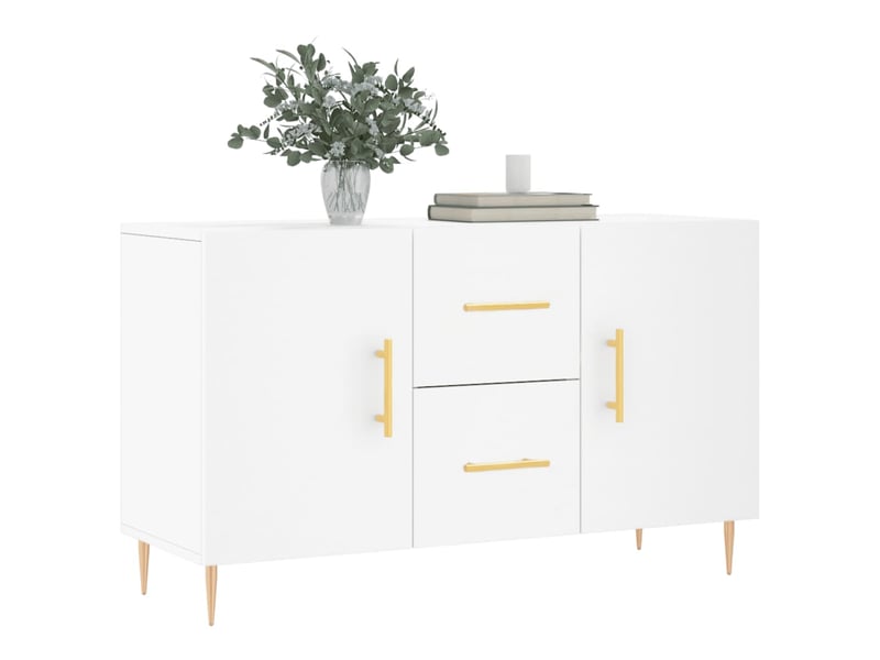  Buffet - bahut - meuble de rangement blanc 100x36x60 cm bois d'ingénierie  - Conforama C