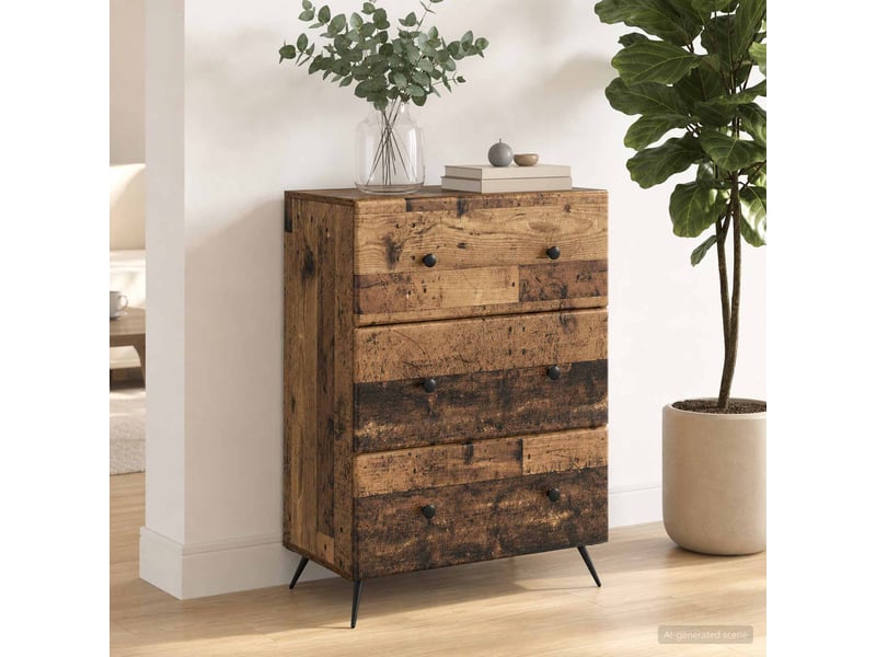  Armoire de rangement bureau, armoire à tiroirs 66 x 34,5 x 90 cm bois d'ingénierie shl3201  - Conforama D