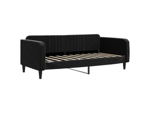 Lit simple 90x190 cm coloris noir