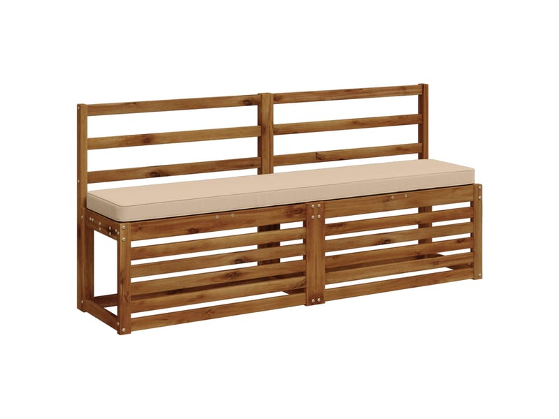  Lot de 2 coussins de banc, coussins d'assise vught 100 % polyester crème cf58440  - Conforama C