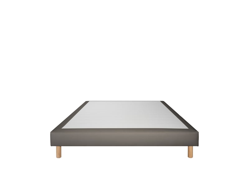  Sommier tapissier simili faro - taupe - 140x190 3SO0207181419.4108 - Conforama A