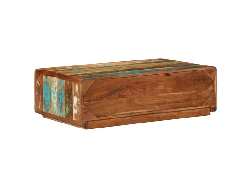  Table basse - table de salon - table à thé 89x55x29 cm bois de récupération massif  - Conforama D