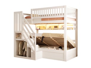 Lit mezzanine 90x200 cm OMNIGLINT TRADING LTD coloris blanc