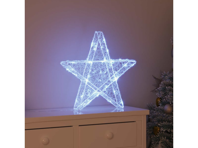  Étoile en 3d 50 led blanc froid 55 x 53,5 x 10 cm acrylique cf61918  - Conforama B