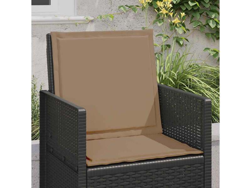  Coussins de siège et de dos polyester taupe 47 x 45 x 2 cm cf60815  - Conforama D