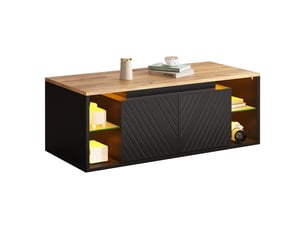 Table basse coloris noir <strong></strong> <strong></strong> - 50 cmx100 cm
