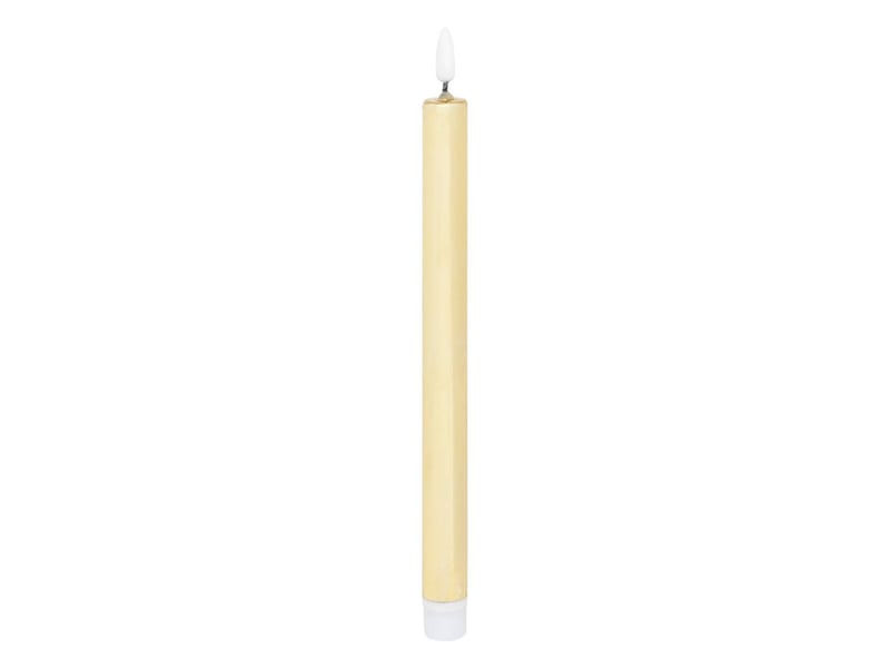  Lot de 2 bougies led bâton métal doré TILIA - Conforama B