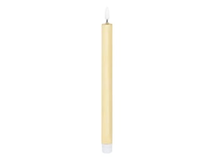 Lot de 2 bougies led bâton métal doré