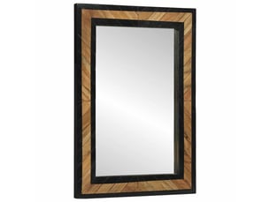 Miroir rectangulaire à fixer coloris noir <strong></strong>  <strong></strong> - 70 cm x 70 cm