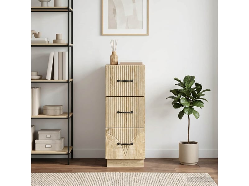  Armoire de rangement bureau, armoire à tiroirs 33 x 34.5 x 87 cm bois d'ingénierie shl9412  - Conforama B