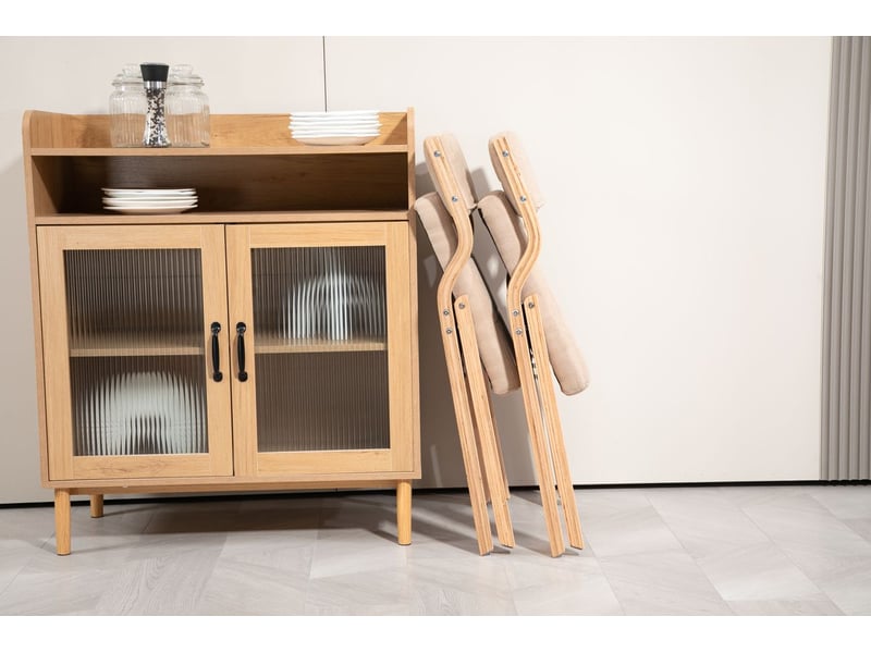  Chaise de salle à manger chaise repas pliante rembourrée structure en bois rembourrage coussiné portables assemblées kaki  - Conforama D