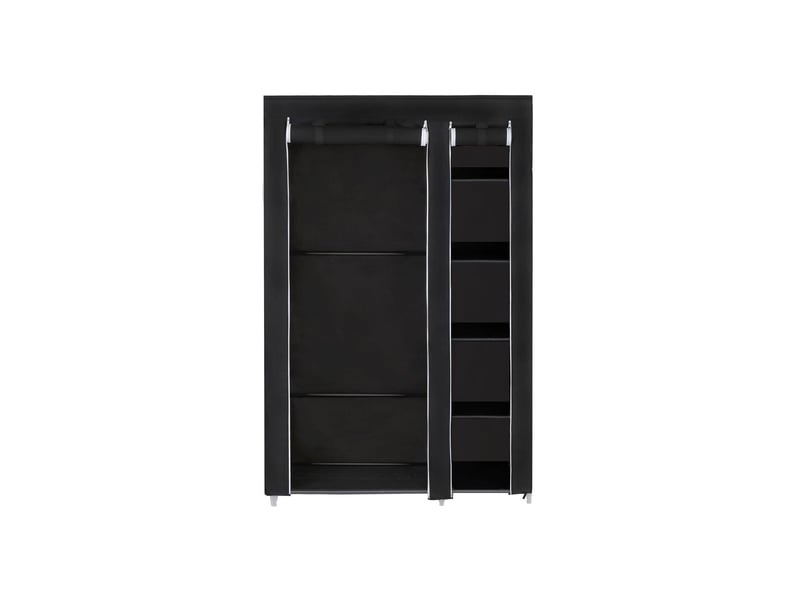  Armoire de rangement penderie de vêtement pliable en tissu non-tissé 110 x 45 x 175 cm noir lsf007 12_0003664  - Conforama A