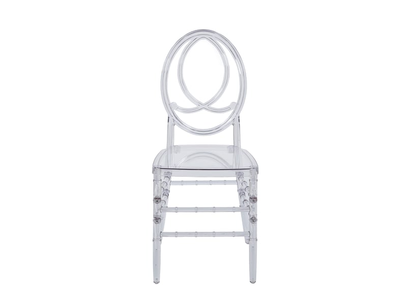 Lot de 4 chaises de salle à manger,40x50x93 cm,transparentes,plastique  - Conforama A