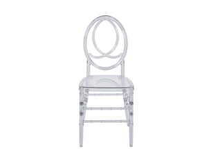 Lot de 4 chaises de salle à manger,40x50x93 cm,transparentes,plastique
