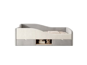 Lit avec rangement 90x190 cm <strong>DZMDIP</strong> <strong></strong> coloris gris