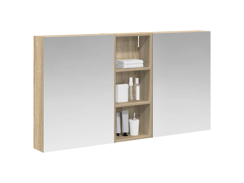  Ensemble de meubles de salle de bain 3 pcs 130x14.5x70 cm shl1132  - Conforama C