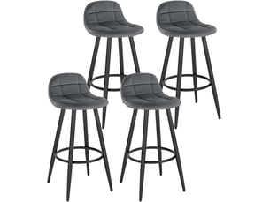 tabouret de bar <strong>WOLTU</strong> - gris vendu Par 4
