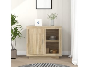 Buffet cuisine, meuble de rangement, commode chêne sonoma 80x40x75 cm