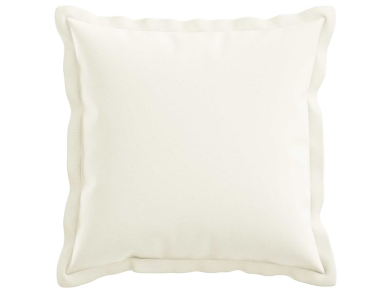 Lot de 6 housses de coussin houten blanc 45 x 45 cm lin synthétique cf49951 - Conforama A