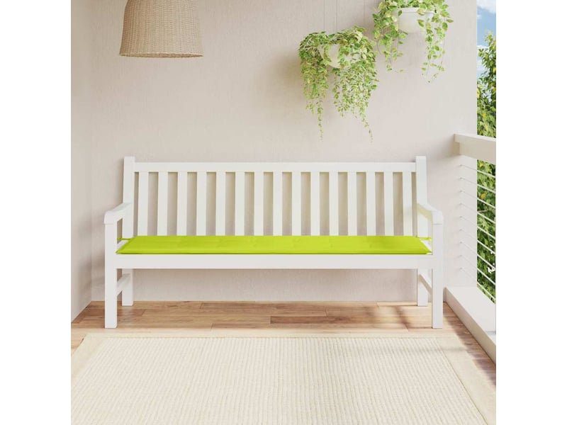  Coussin de banc de jardin, coussin d'assise vert brillant 180x50x3cm tissu oxford cf52869  - Conforama B