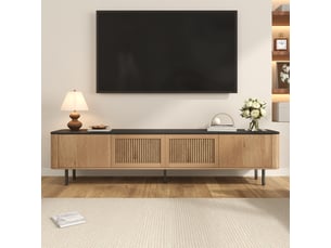 Meuble tv coloris beige 190 cm <strong></strong> <strong></strong>