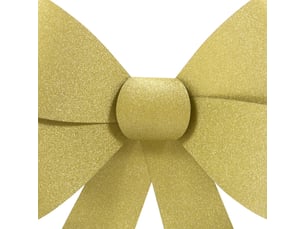 Nœud de sapin xl pailleté or 60 x 38 cm