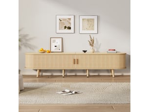 Meuble tv coloris bois clair 170 cm LPOSPI