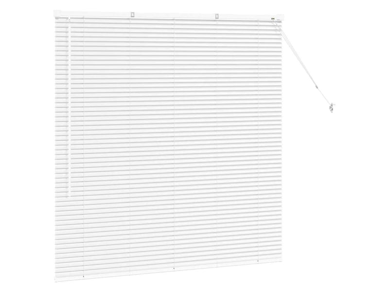 Store vénitien, store de fenêtre blanc 130 x 135 cm 25 mm aluminium cf47704 - Conforama E