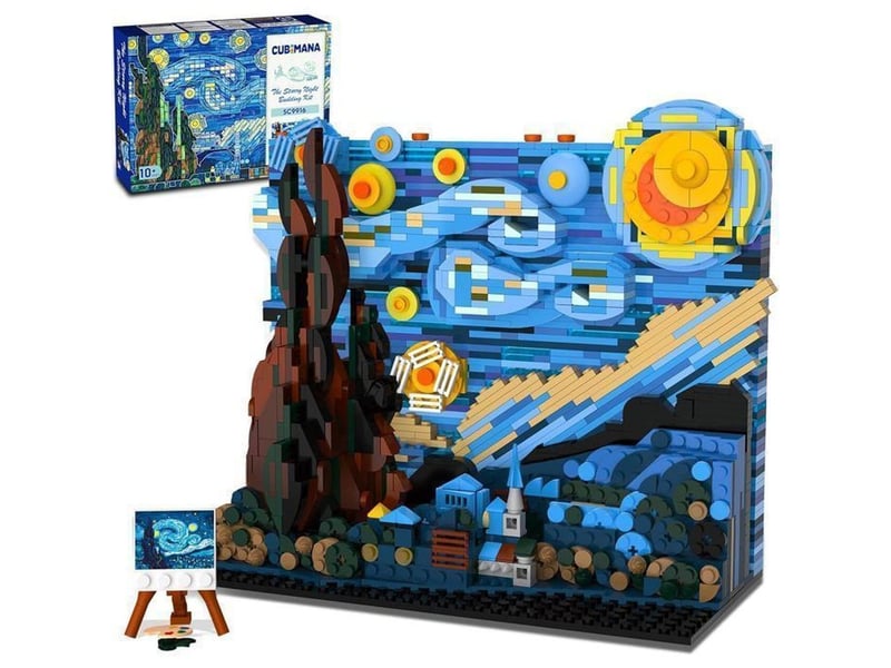  Jeu de construction led 1501 pieces la nuit etoilee mini briques 3,6 mm  - Conforama A