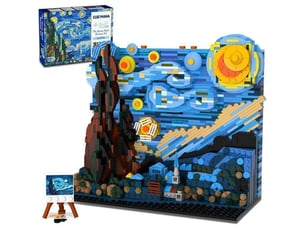 Jeu de construction led 1501 pieces la nuit etoilee mini briques 3,6 mm