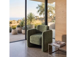 Fauteuil fixe <strong></strong> <strong>CANNES</strong> Tissu Kaki
