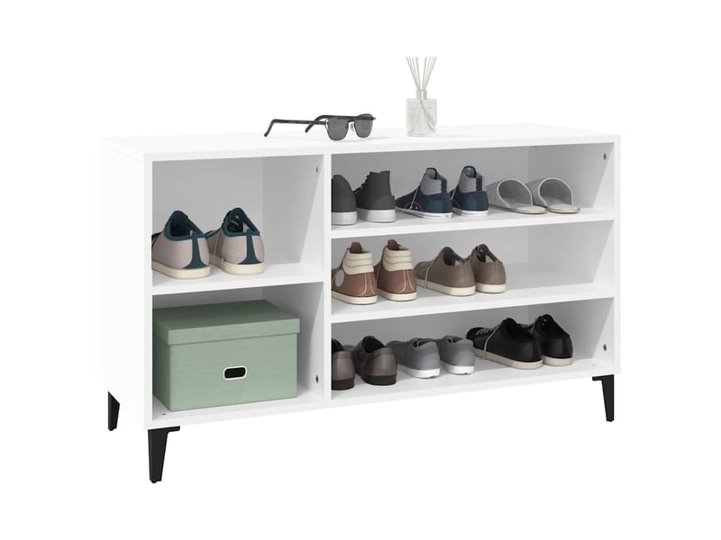  Meuble à chaussure | armoire à chaussures blanc 102x36x60 cm bois d'ingénierie shl828  - Conforama D