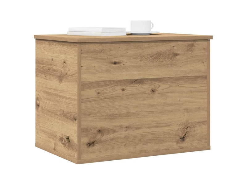  Boîte de rangement, coffre de rangement chêne artisanal 60x42x46 cm  - Conforama C