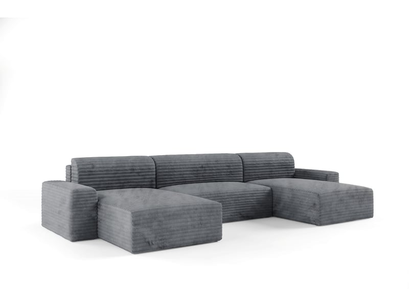  Canapé d’angle coco u avec fonction de couchage couleur : tilia 90  - Conforama C